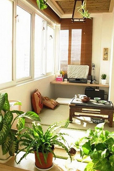 陽(yáng)臺榻榻米裝修效果圖